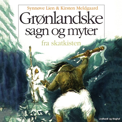 Grønlandske sagn og myter – omslag til lydbogen af Kirsten Meldgaard