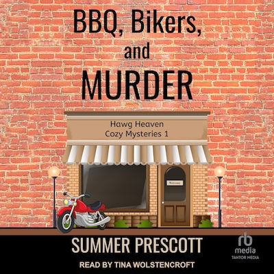 BBQ, Bikers, and Murder – omslag til lydbogen af Summer Prescott