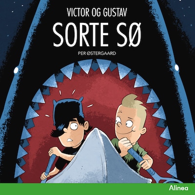 Victor og Gustav - Sorte sø – omslag til lydbogen af Per Østergaard