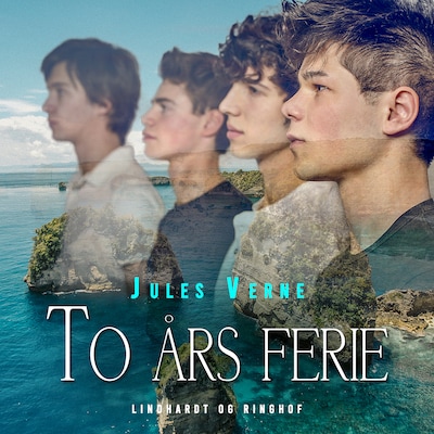 To års ferie – omslag til lydbogen af Jules Verne