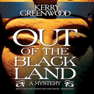 Out of the Black Land – omslag til lydbogen af Kerry Greenwood