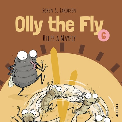 Olly the Fly #6: Olly the Fly Helps a Mayfly – omslag til lydbogen af Søren S. Jakobsen
