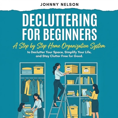 Decluttering For Beginners – omslag til lydbogen af Johnny Nelson