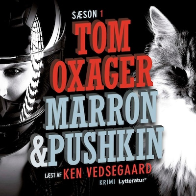 Marron & Pushkin s1 – omslag til lydbogen af Tom Oxager