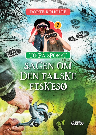 Sagen om den falske fiskesø – omslag til lydbogen af Dorte Roholte