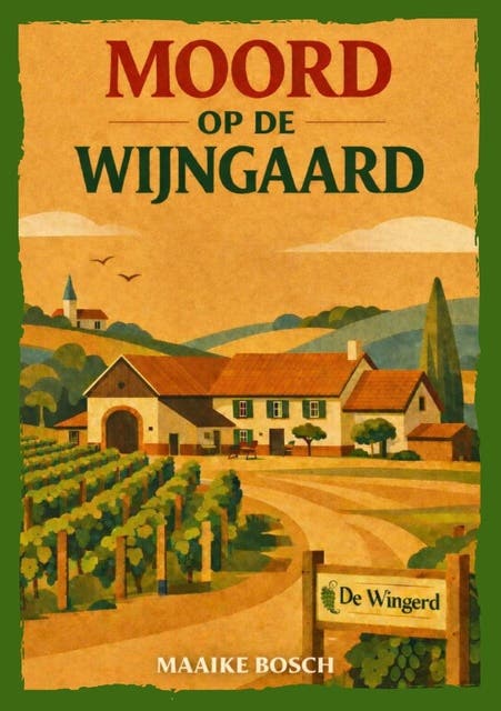 Moord op de wijngaard – omslag van het luisterboek van Maaike Bosch