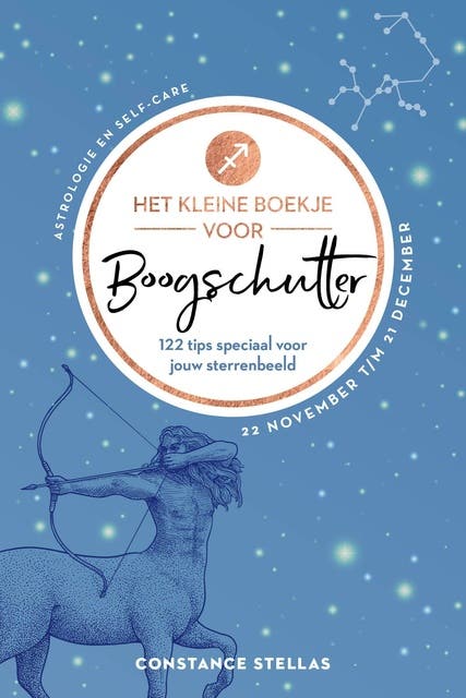 Het kleine boekje voor Boogschutter: 122 tips speciaal voor jouw sterrenbeeld – omslag van het luisterboek van Constance Stellas