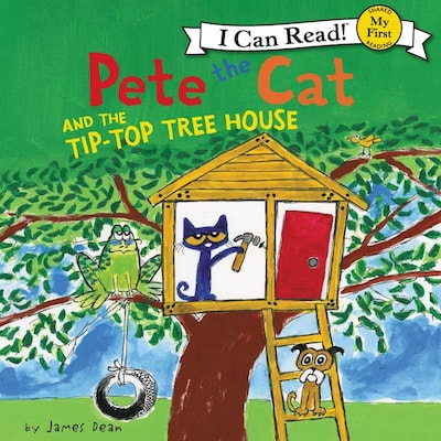 Pete the Cat and the Tip-Top Tree House – omslag til lydbogen af James Dean, Kimberly Dean