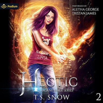 Hectic – omslag til lydbogen af T.S. Snow