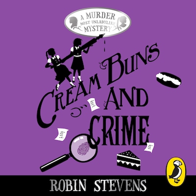Cream Buns and Crime – omslag til lydbogen af Robin Stevens