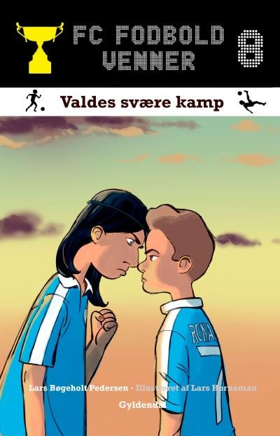 FC Fodboldvenner 8 - Valdes svære kamp – omslag til lydbogen af Lars Bøgeholt Pedersen