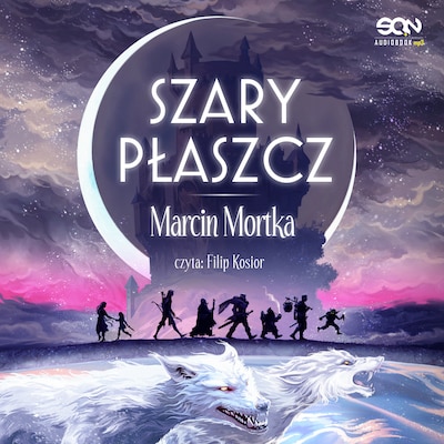 Szary płaszcz – okładka audiobooka, autor Marcin Mortka