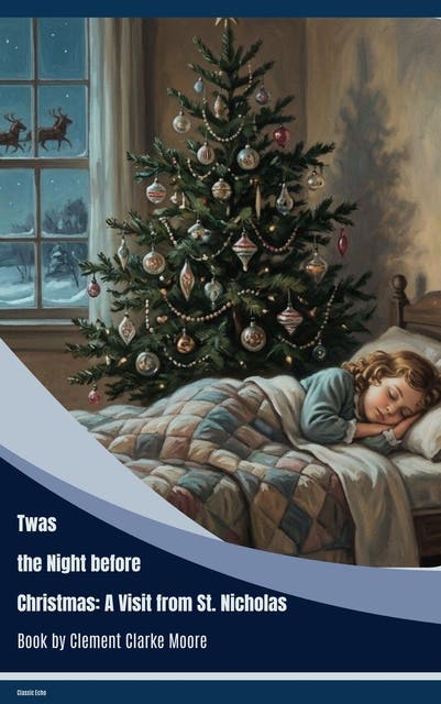 Twas the Night before Christmas: A Visit from St. Nicholas – omslag til lydbogen af Clement Clarke Moore