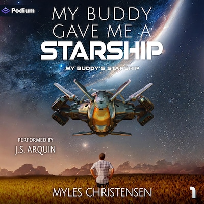 My Buddy Gave Me a Starship – omslag til lydbogen af Myles Christensen
