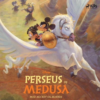 Disney Perseus og Medusa med Mickey og Minnie – omslag til lydbogen af Disney
