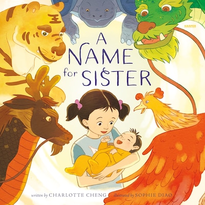 A Name for Sister – omslag til lydbogen af Charlotte Cheng