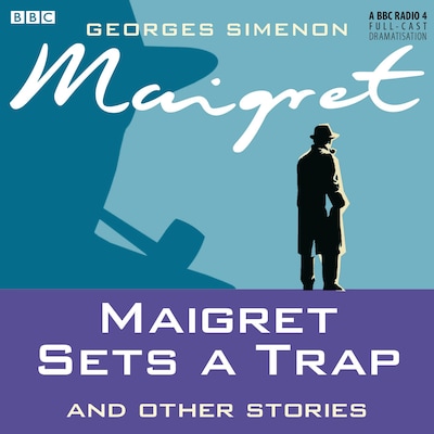 Maigret Sets A Trap & Other Stories – omslag til lydbogen af Georges Simenon