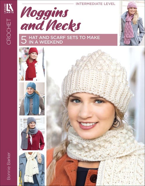 Noggins And Necks: 5 Hat and Scarf Sets to Make in a Weekend – omslag til lydbogen af Bonnie Barker
