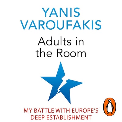 Adults In The Room – omslag til lydbogen af Yanis Varoufakis