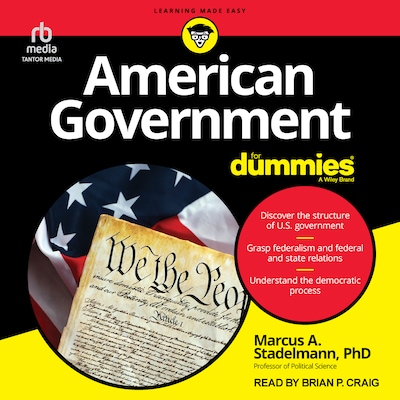 American Government For Dummies – omslag til lydbogen af Marcus A. Stadelmann