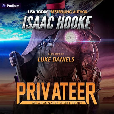 Privateer – omslag til lydbogen af Isaac Hooke