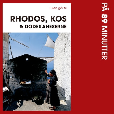 Turen går til Rhodos, Kos & Dodekaneserne på 89 minutter – omslag til lydbogen af Argiro Hay Baltzis