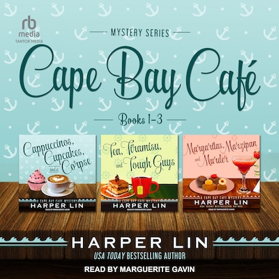 Cape Bay Café Mystery Series – omslag til lydbogen af Harper Lin