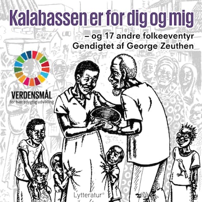 Kalabassen er for dig og mig - og 17 andre folkeeventyr – omslag til lydbogen af George Zeuthen