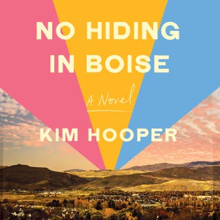 No Hiding in Boise – omslag till ljudboken av Kim Hooper