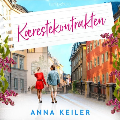 Kærestekontrakten – omslag til lydbogen af Anna Keiler
