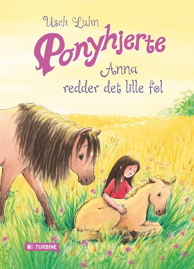 Ponyhjerte – Anna redder det lille føl – omslag til lydbogen af Usch Luhn
