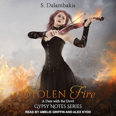 Stolen Fire – omslag til lydbogen af S. Dalambakis