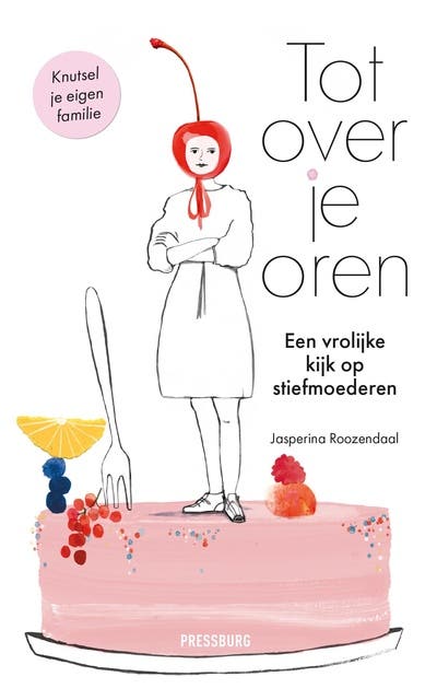 Tot over je oren: Een vrolijke kijk op stiefmoederen – omslag van het luisterboek van Jasperina Roozendaal