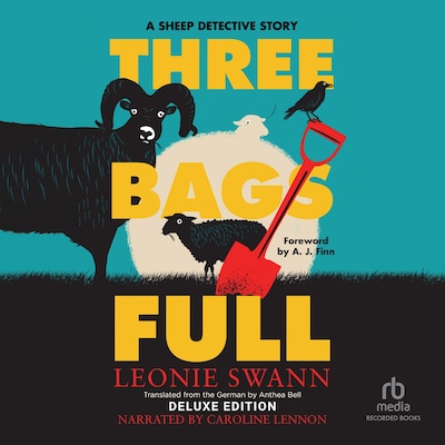 Three Bags Full – omslag til lydbogen af Leonie Swann