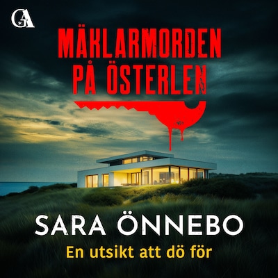 En utsikt att dö för – omslag till ljudboken av Sara Önnebo