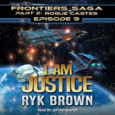 I am Justice – omslag til lydbogen af Ryk Brown