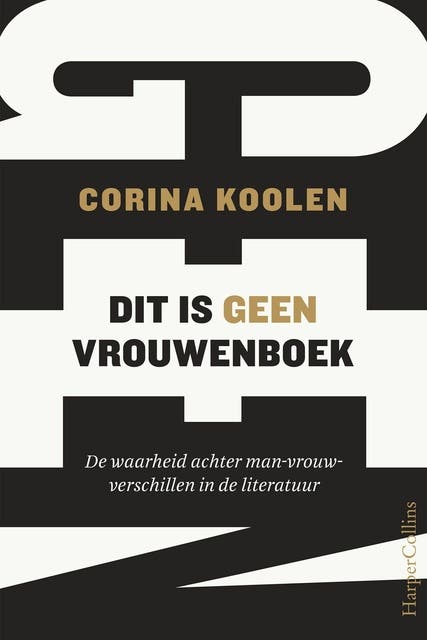 Dit is geen vrouwenboek – omslag van het luisterboek van Corina Koolen
