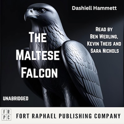 The Maltese Falcon - Unabridged – omslag til lydbogen af Dashiell Hammett