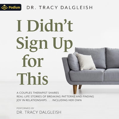 I Didn't Sign Up for This – omslag til lydbogen af Dr. Tracy Dalgleish