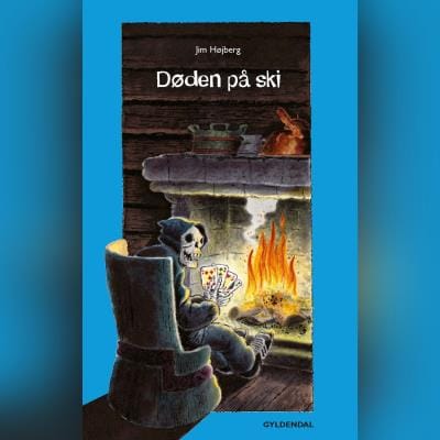 Døden på ski – omslag til lydbogen af Jim Højberg
