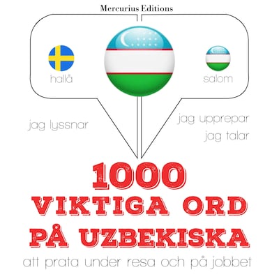 1000 viktiga ord på uzbekiska – omslag till ljudboken av JM Gardner