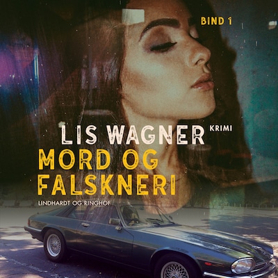 Mord og falskneri – omslag til lydbogen af Lis Wagner