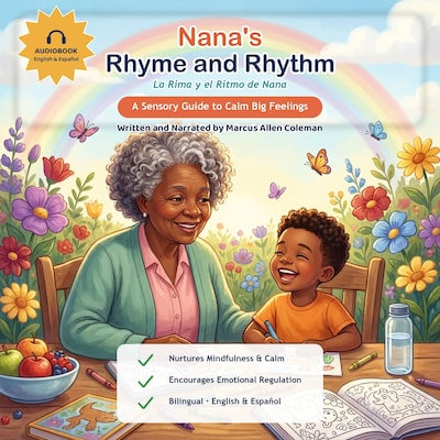 Nana's Rhyme & Rhythm – omslag van het luisterboek van Marcus Allen Coleman