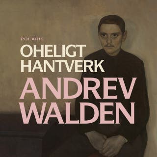 Oheligt hantverk – omslag till ljudboken av Andrev Walden