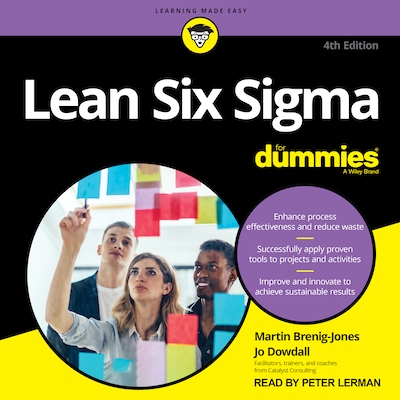 Lean Six Sigma For Dummies, 4th Edition – omslag til lydbogen af Martin Brenig-Jones, Jo Dowdall