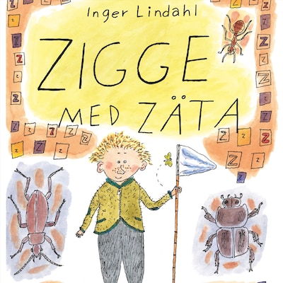 Zigge med zäta – omslag till ljudboken av Inger Lindahl