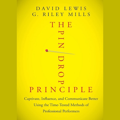 The Pin Drop Principle – omslag til lydbogen af David Lewis, G. Riley Mills