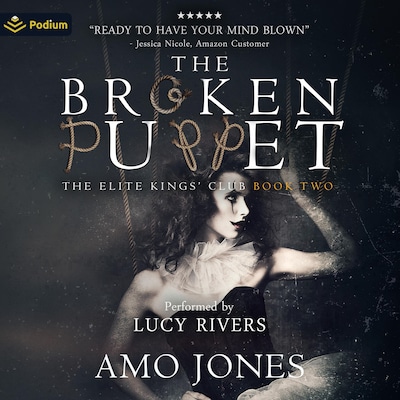 The Broken Puppet – omslag til lydbogen af Amo Jones