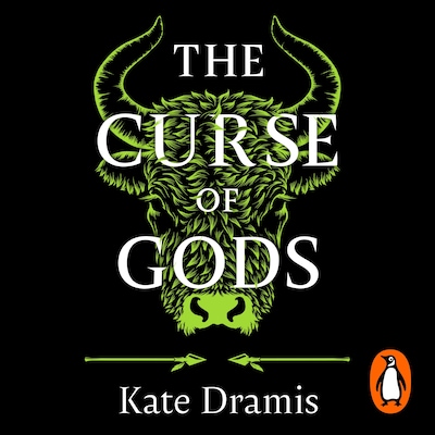 The Curse of Gods – omslag til lydbogen af Kate Dramis