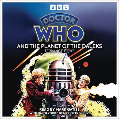 Doctor Who And The Planet Of The Daleks – omslag til lydbogen af Terrance Dicks